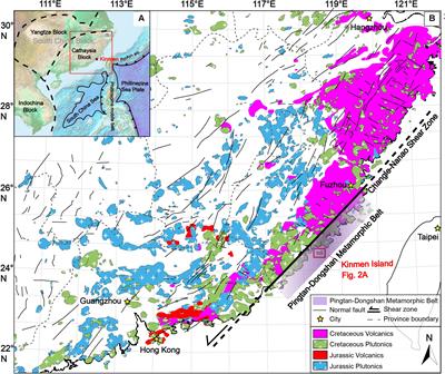 Structural Evolution of Extended Continental Crust Deciphered From the Cretaceous Batholith in SE China, a Kinmen Island Perspective